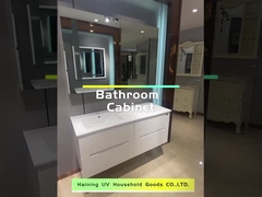 Armários de banheiro luxuosos do PVC de SONSILL vaidade do banheiro de 47 polegadas